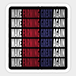 Make Farming Great Again Pattern Sticker